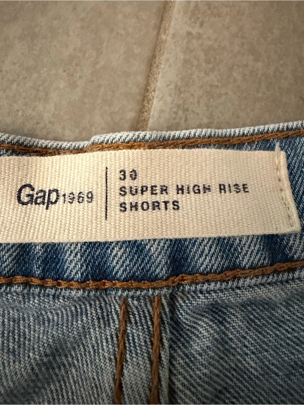 GAP Light Blue Cutoff Denim Shorts - Picture 5 of 7